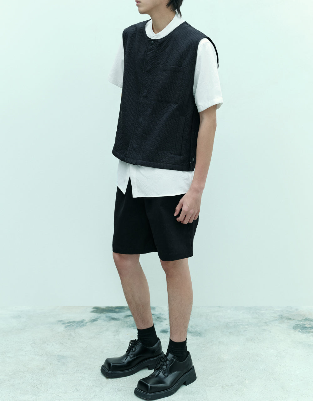 Oversized Drawstring Waist Shorts