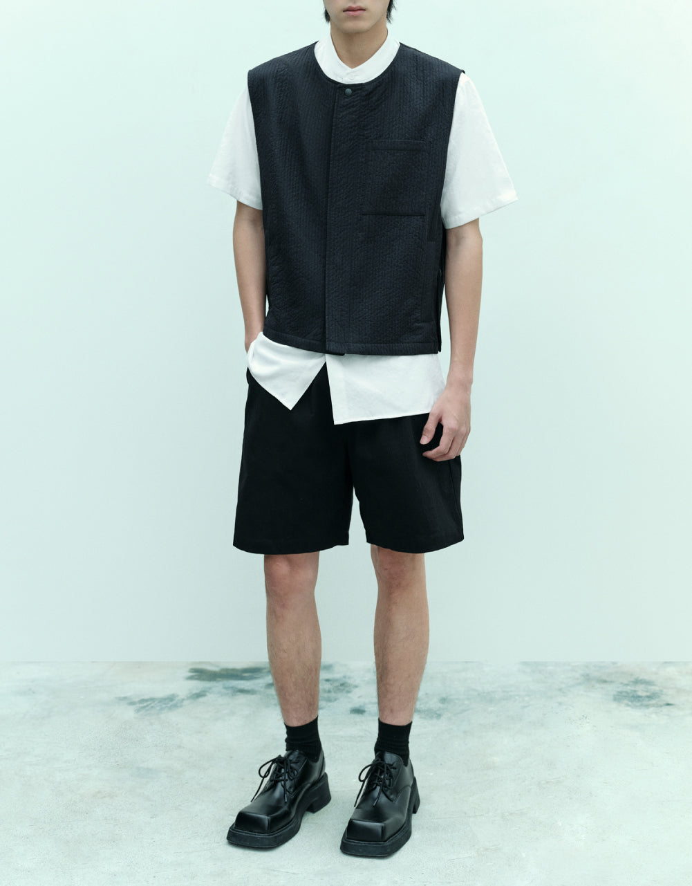 Oversized Drawstring Waist Shorts