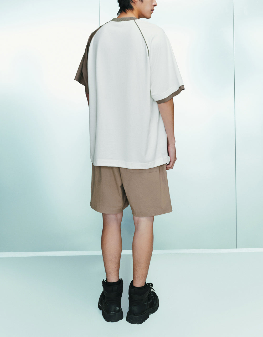 Oversized Drawstring Waist Shorts