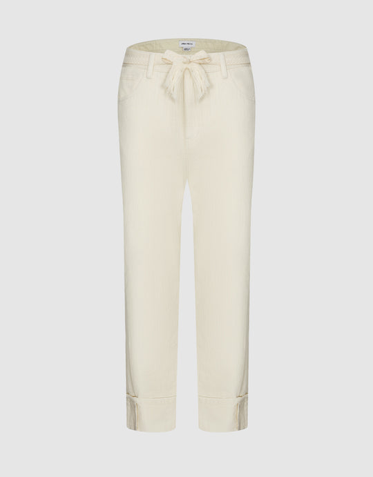 Oversized Straight Jeans With Belt