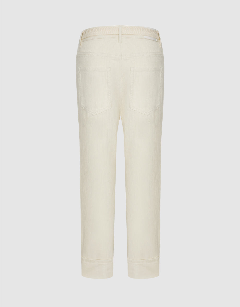 Oversized Straight Jeans With Belt