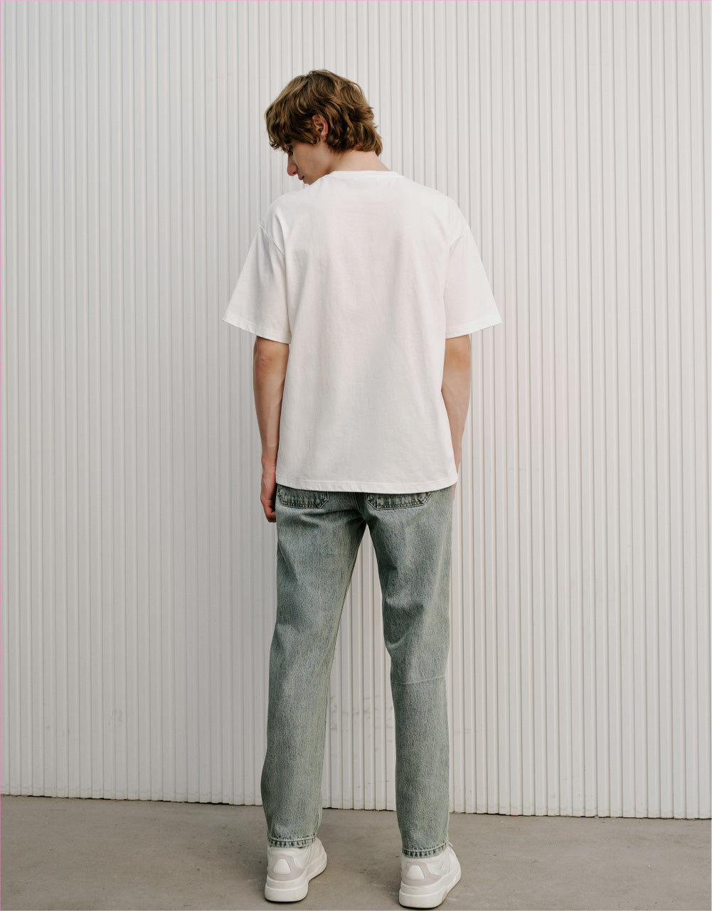 Mid-Waist Straight Jeans