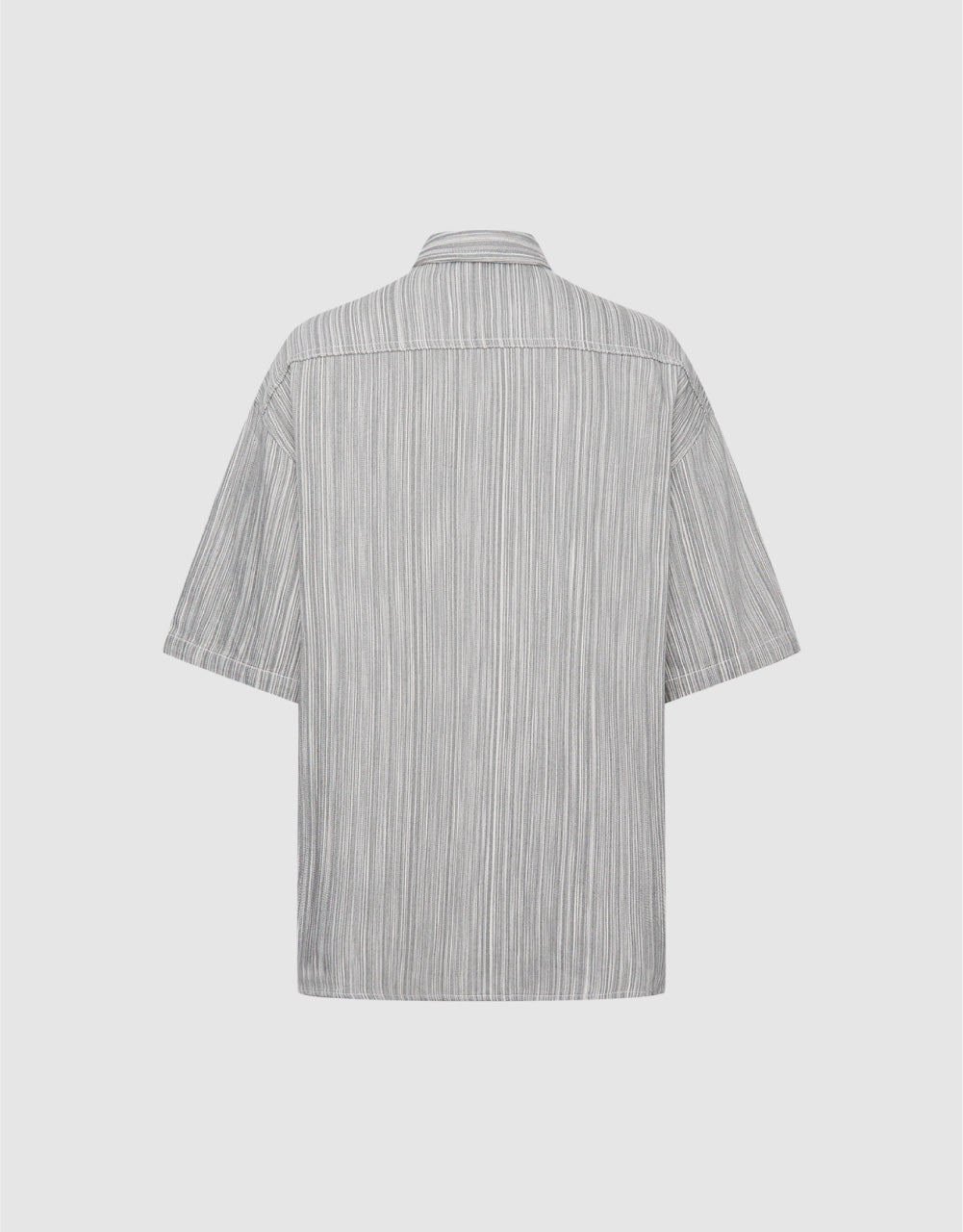 Vertical Striped Denim Shirt
