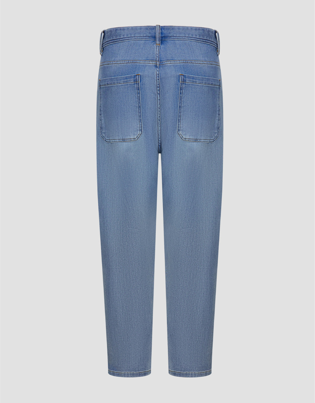 Mid-Waist Straight Jeans