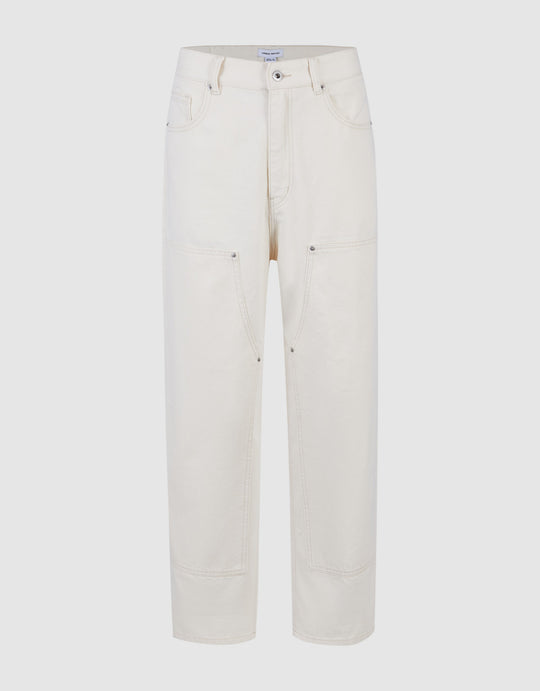 Mid-Waist Straight Jeans