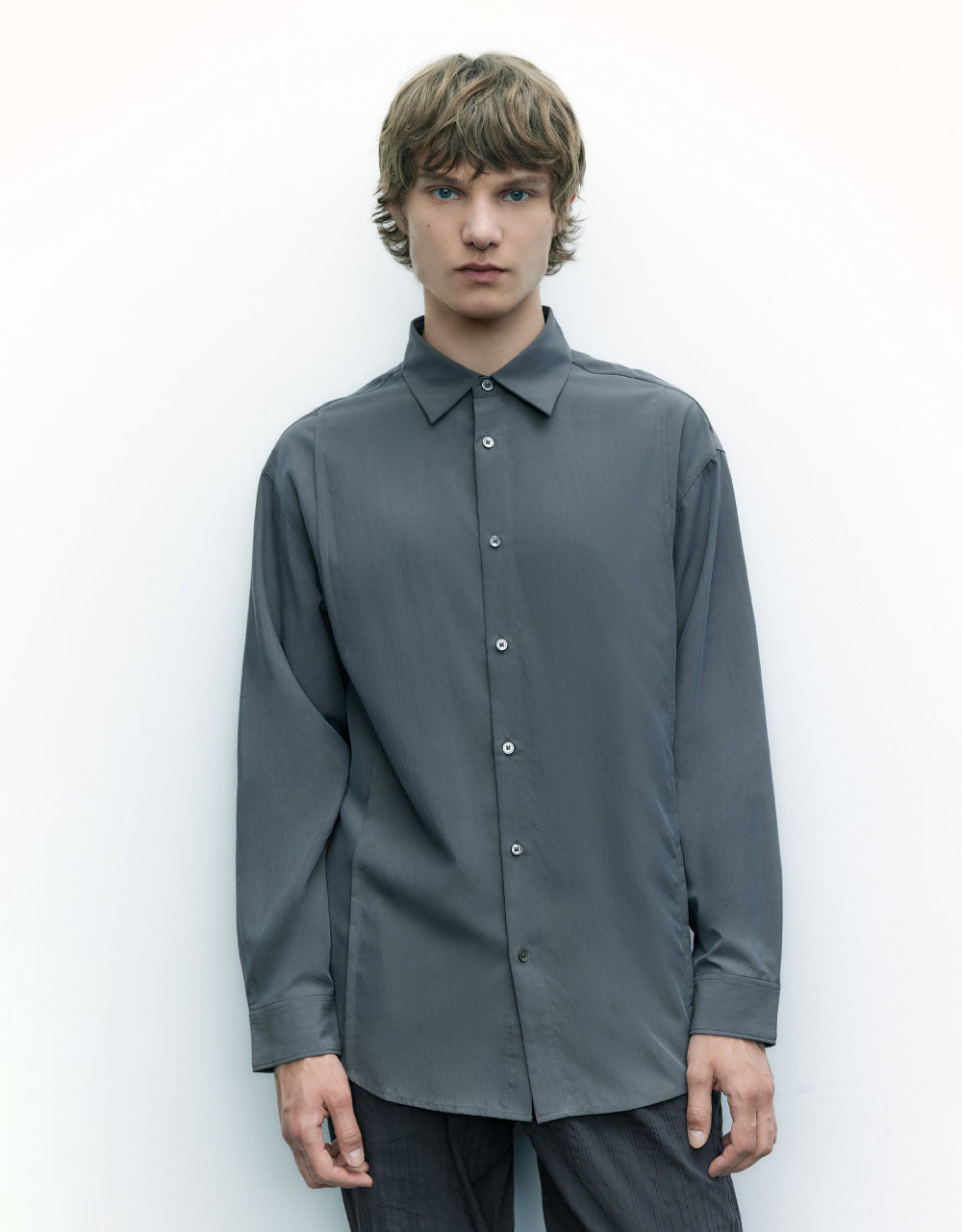 Button Up Straight Shirt
