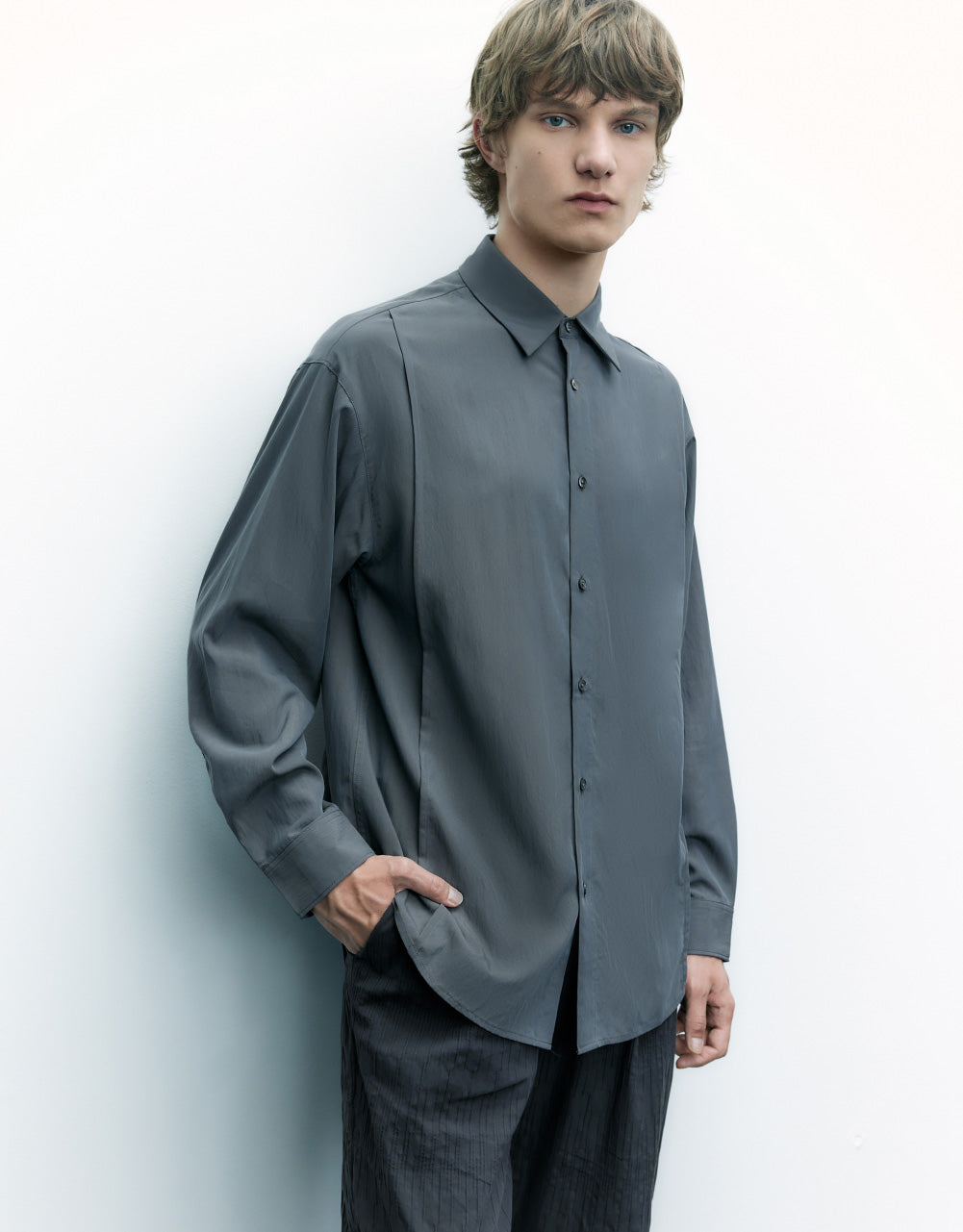 Button Up Straight Shirt