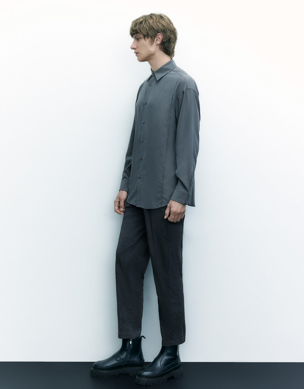 Button Up Straight Shirt