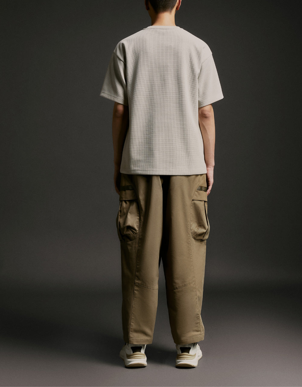 Fake Flap Pocket Textrued T-Shirt
