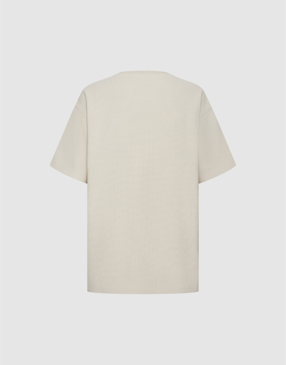 Fake Flap Pocket Textrued T-Shirt