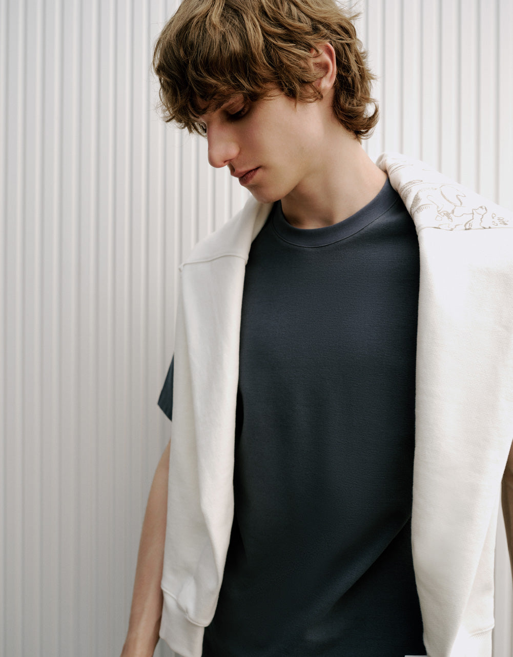 Metal Detail Crew Neck T-Shirt