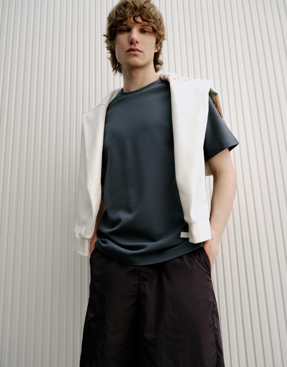 Metal Detail Crew Neck T-Shirt