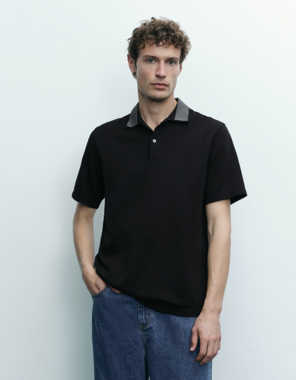 Plus Detail Polo Shirt