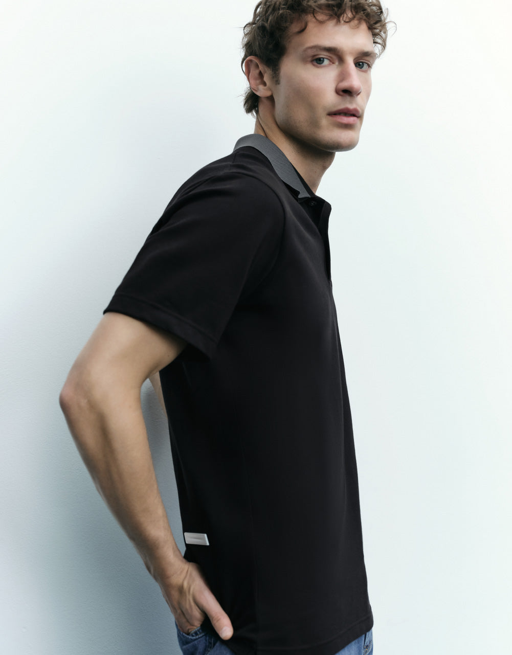 Plus Detail Polo Shirt