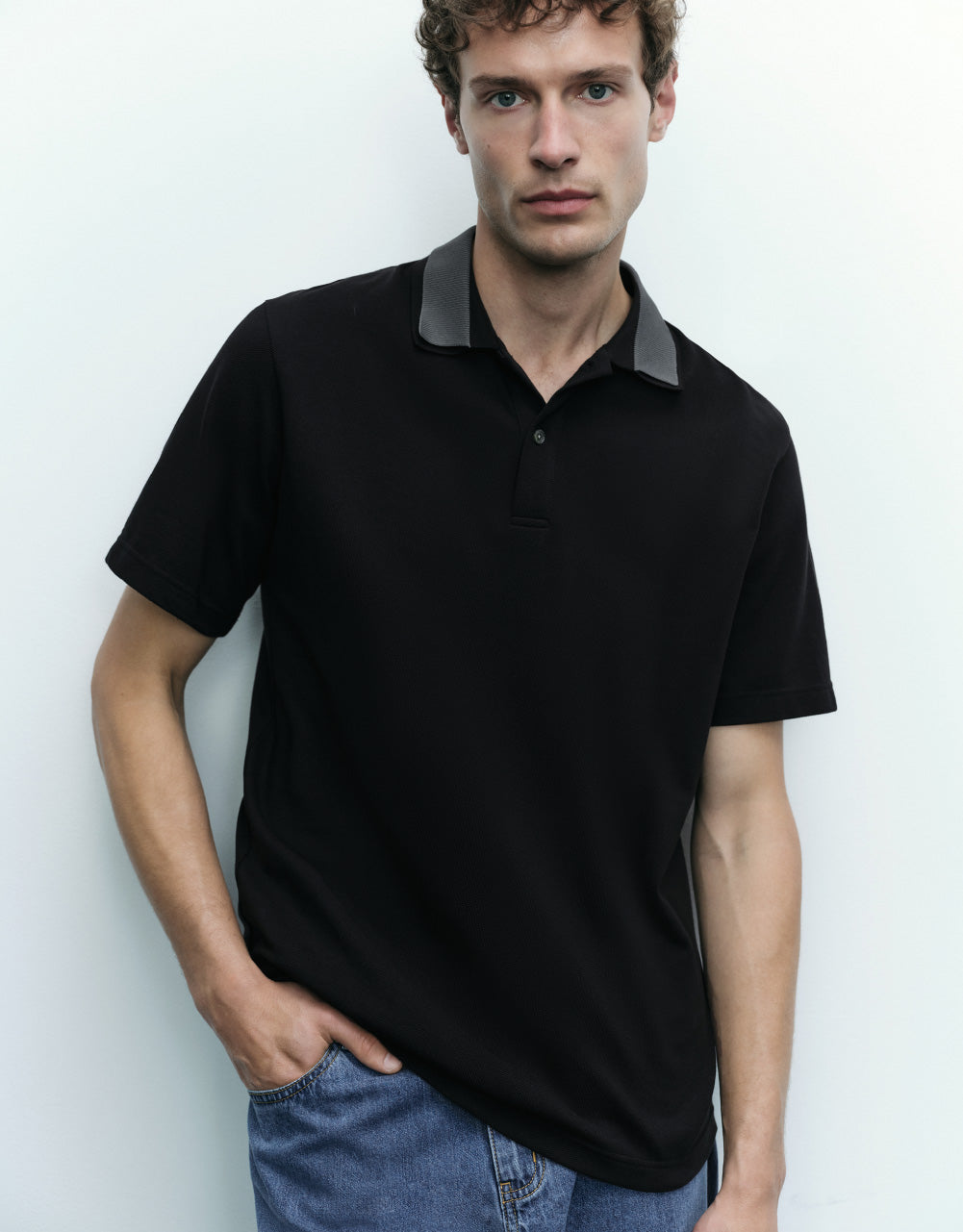 Plus Detail Polo Shirt