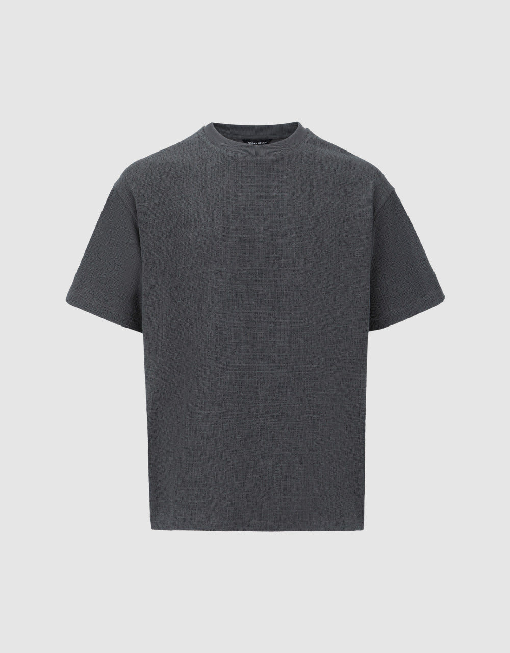 Knitted Drop Shoulder Sleeve  T-Shirt