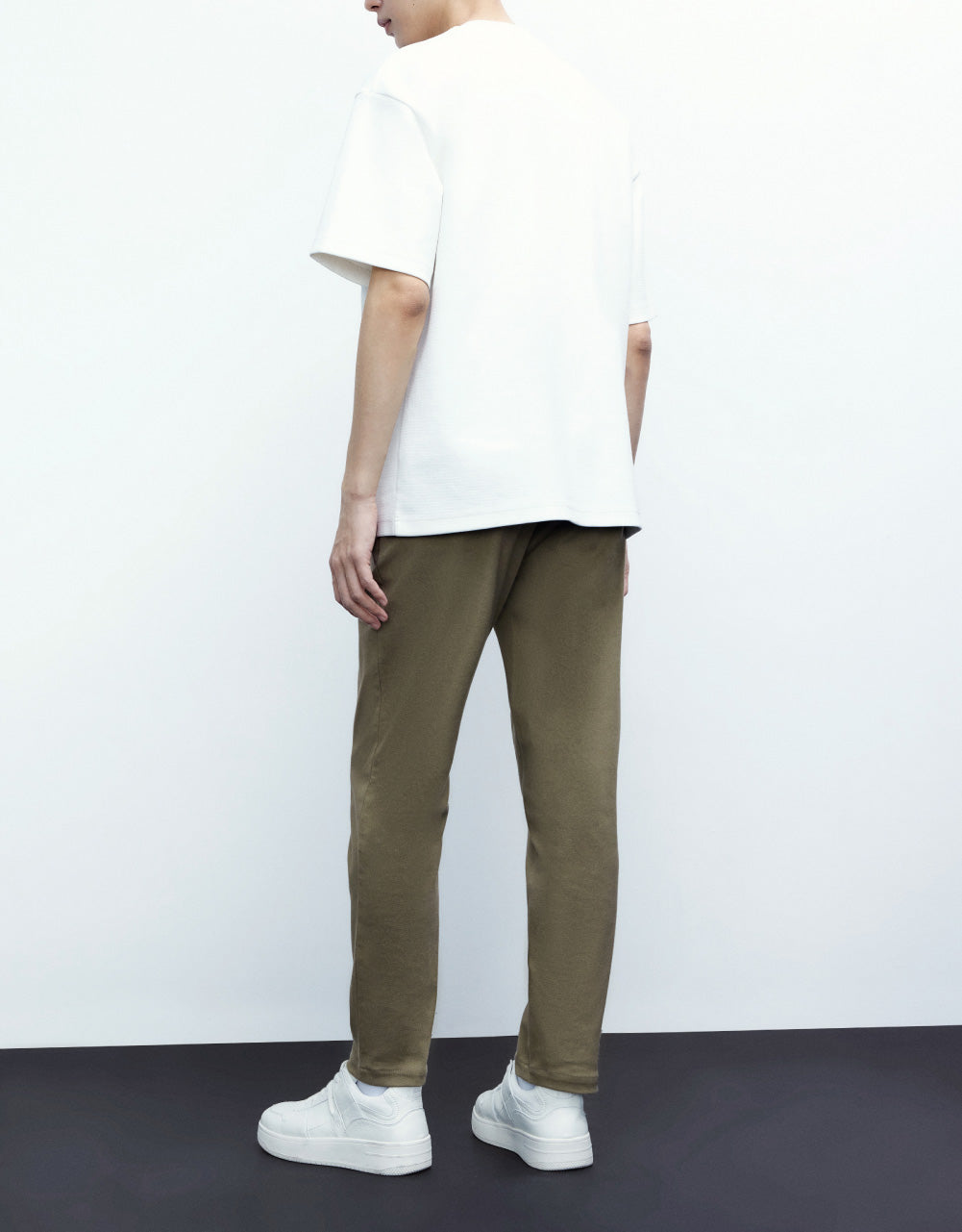 Textured Straight Pants