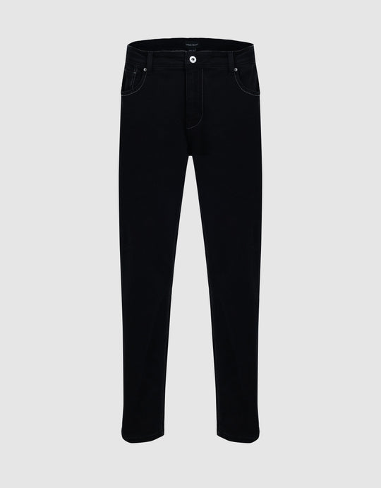 Mid-Waist Straight Jeans