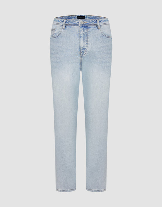 Mid-Waist Straight Jeans