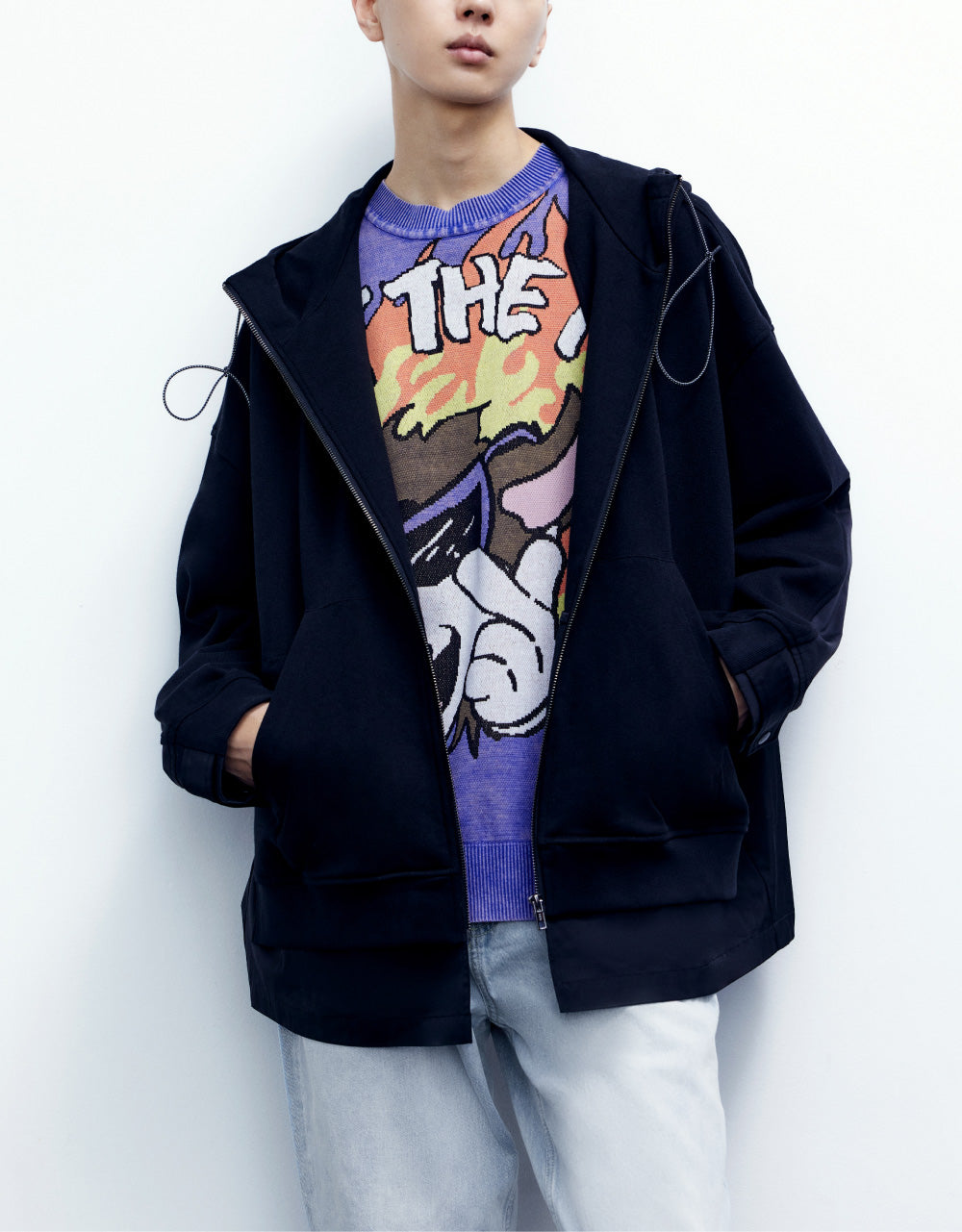 Drawstring Hooded Jacket