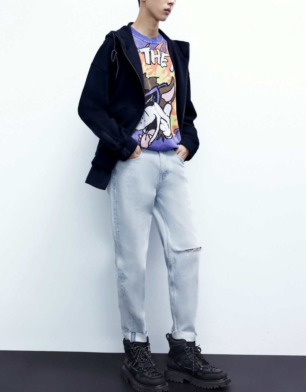 Drawstring Hooded Jacket