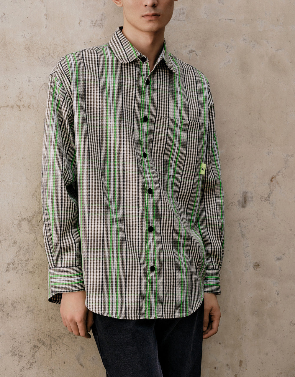 Checkerboard Oversized Shirt