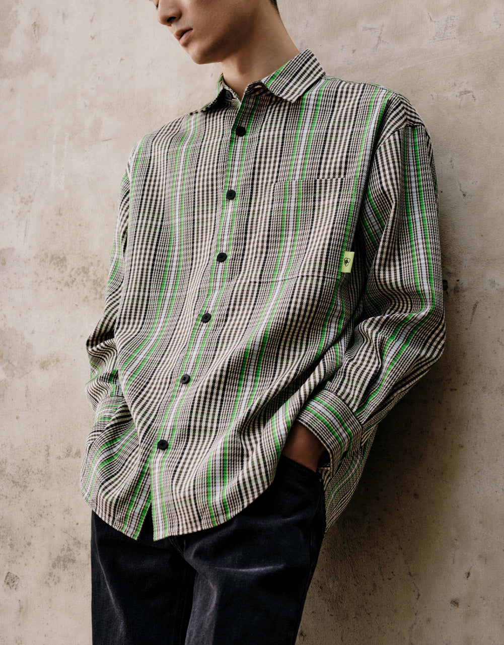 Checkerboard Oversized Shirt