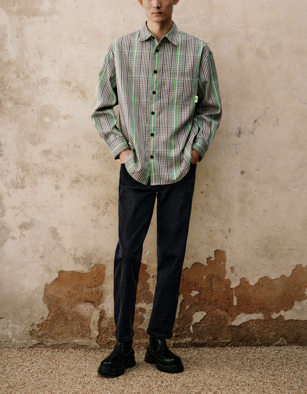 Checkerboard Oversized Shirt