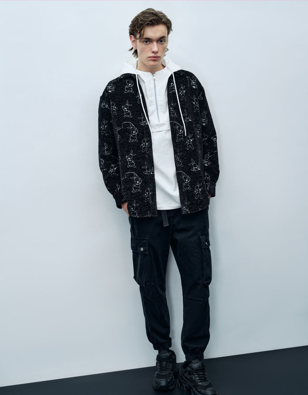 Houndstooth Loose Shirt