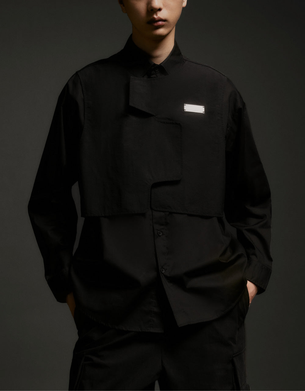 2 In 1 Drop Shoulder Shirt