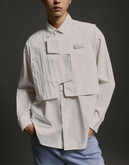 2 In 1 Drop Shoulder Shirt