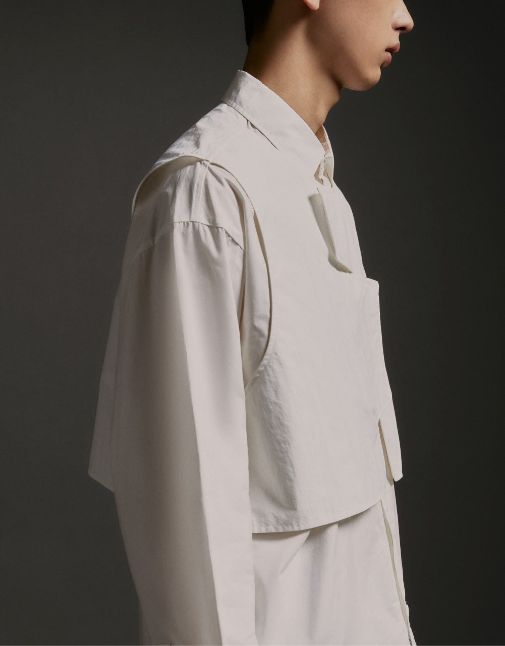 2 In 1 Drop Shoulder Shirt