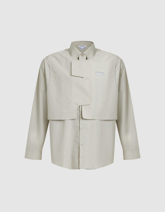 2 In 1 Drop Shoulder Shirt