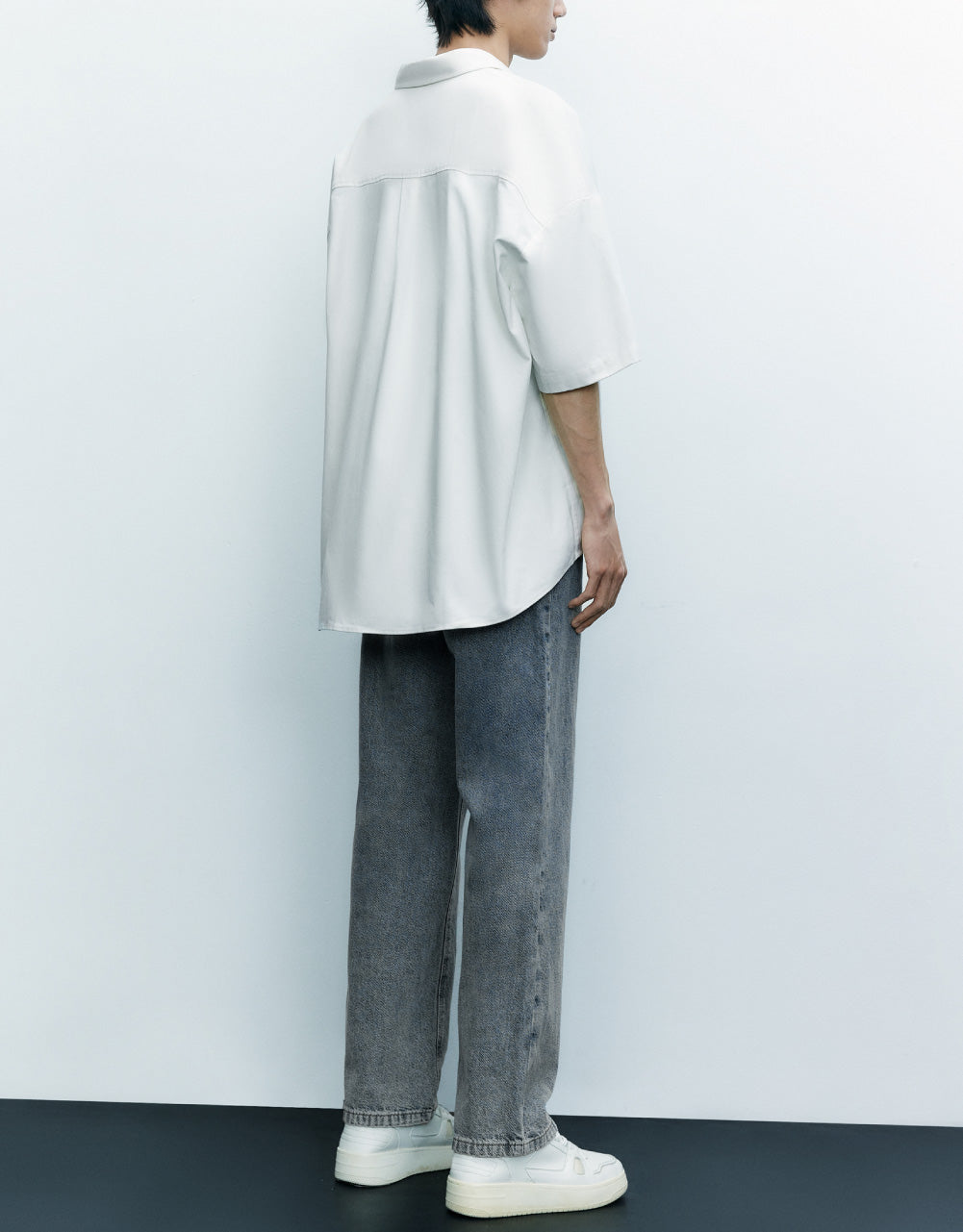 Pizza Box Detail Oversized Shirt