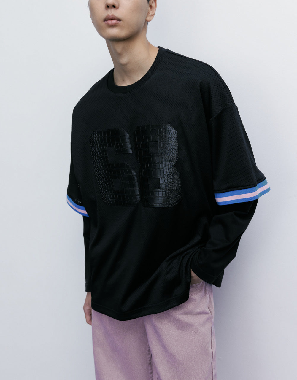 2 In 1 Crew Neck T-Shirt