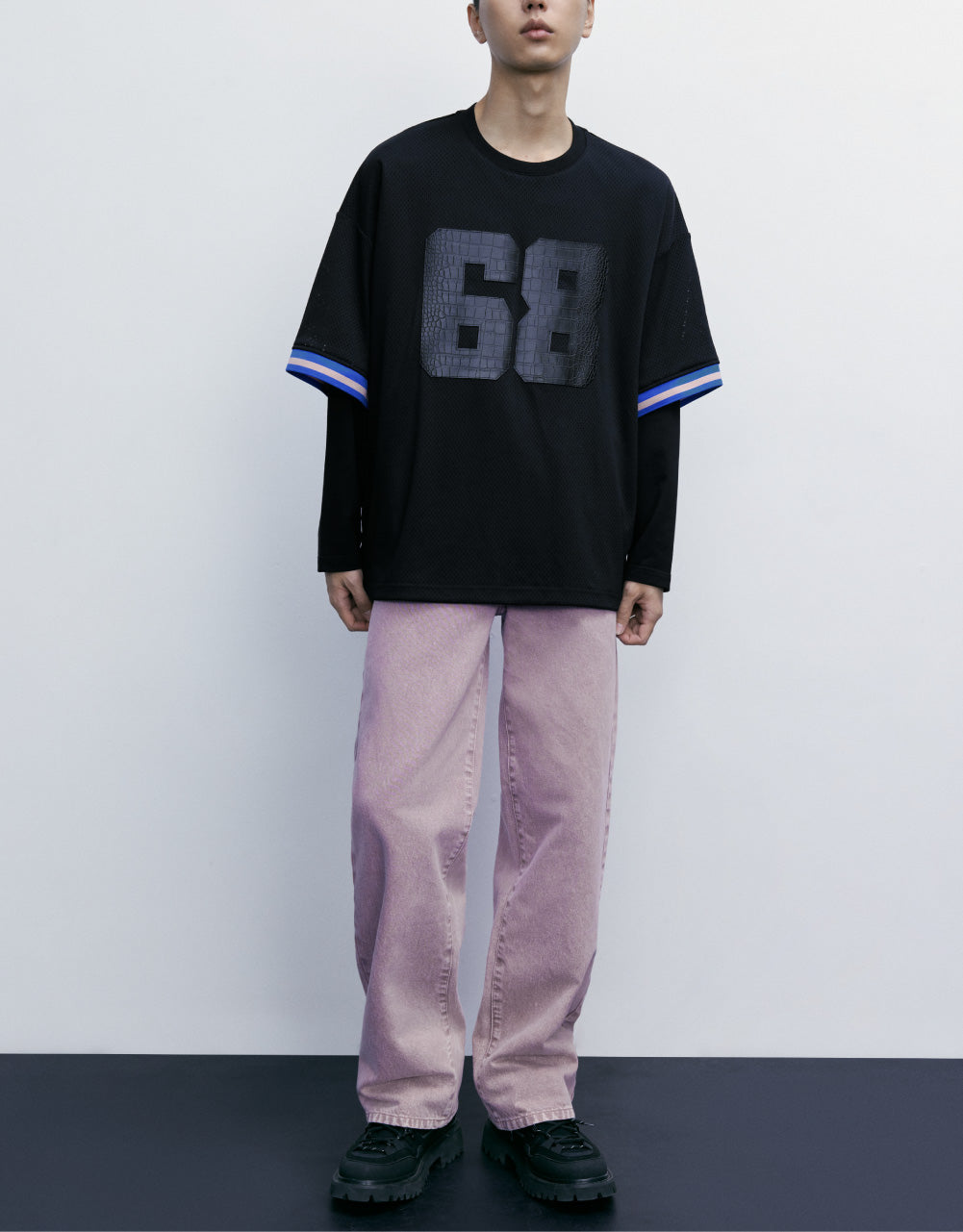 2 In 1 Crew Neck T-Shirt
