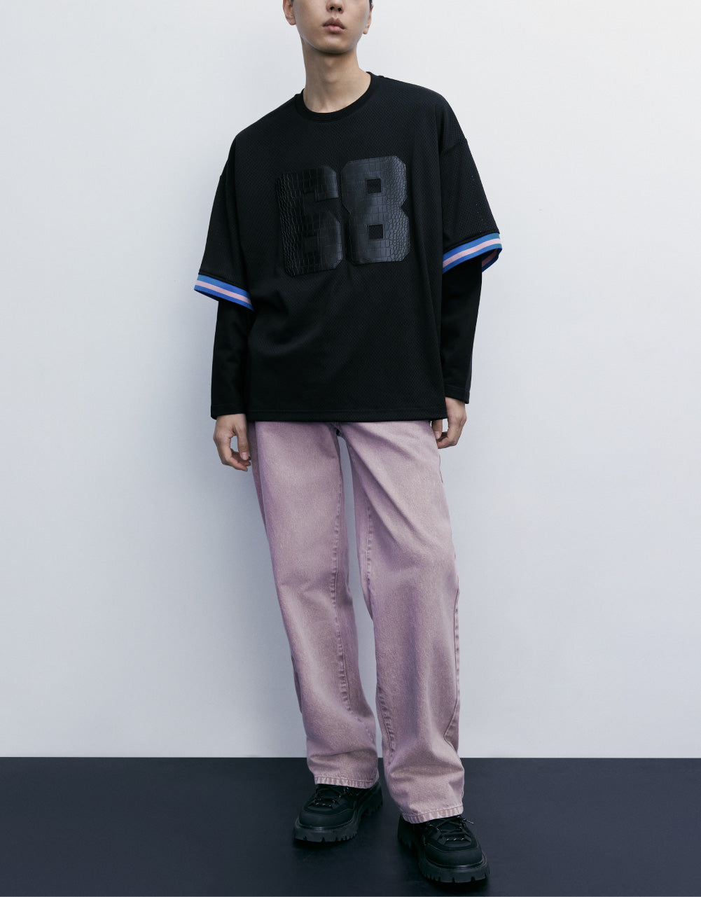 2 In 1 Crew Neck T-Shirt