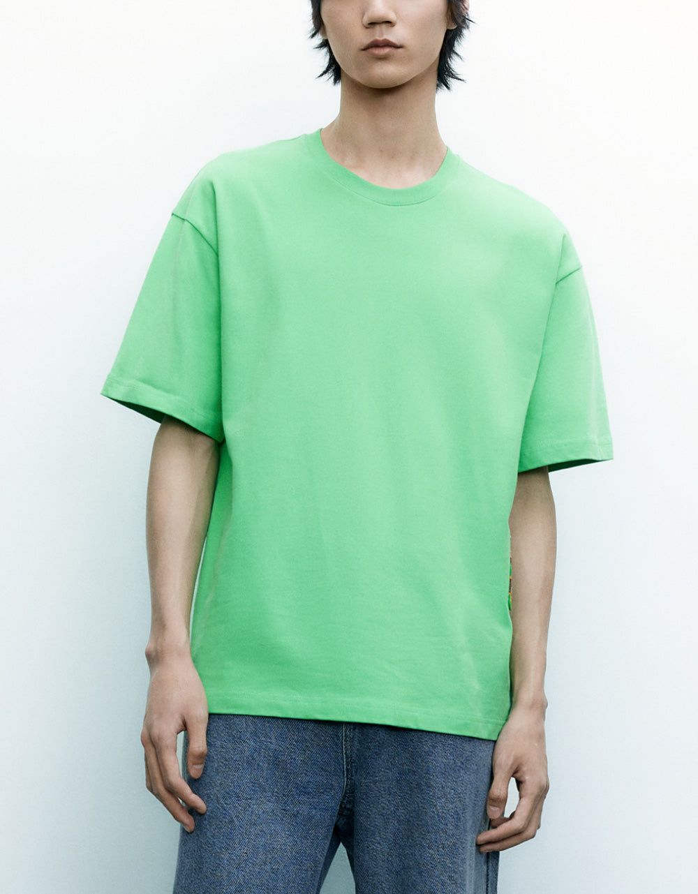 Bottle Printed Crew Neck T-Shirt