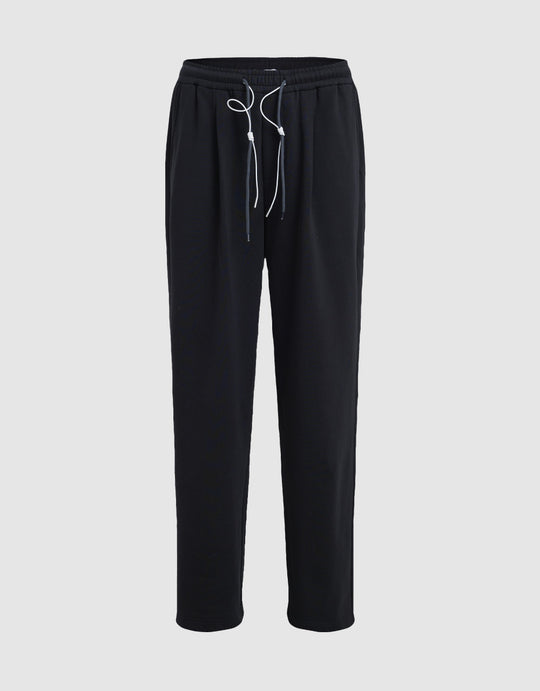 Drawstring Waist Straight Pants