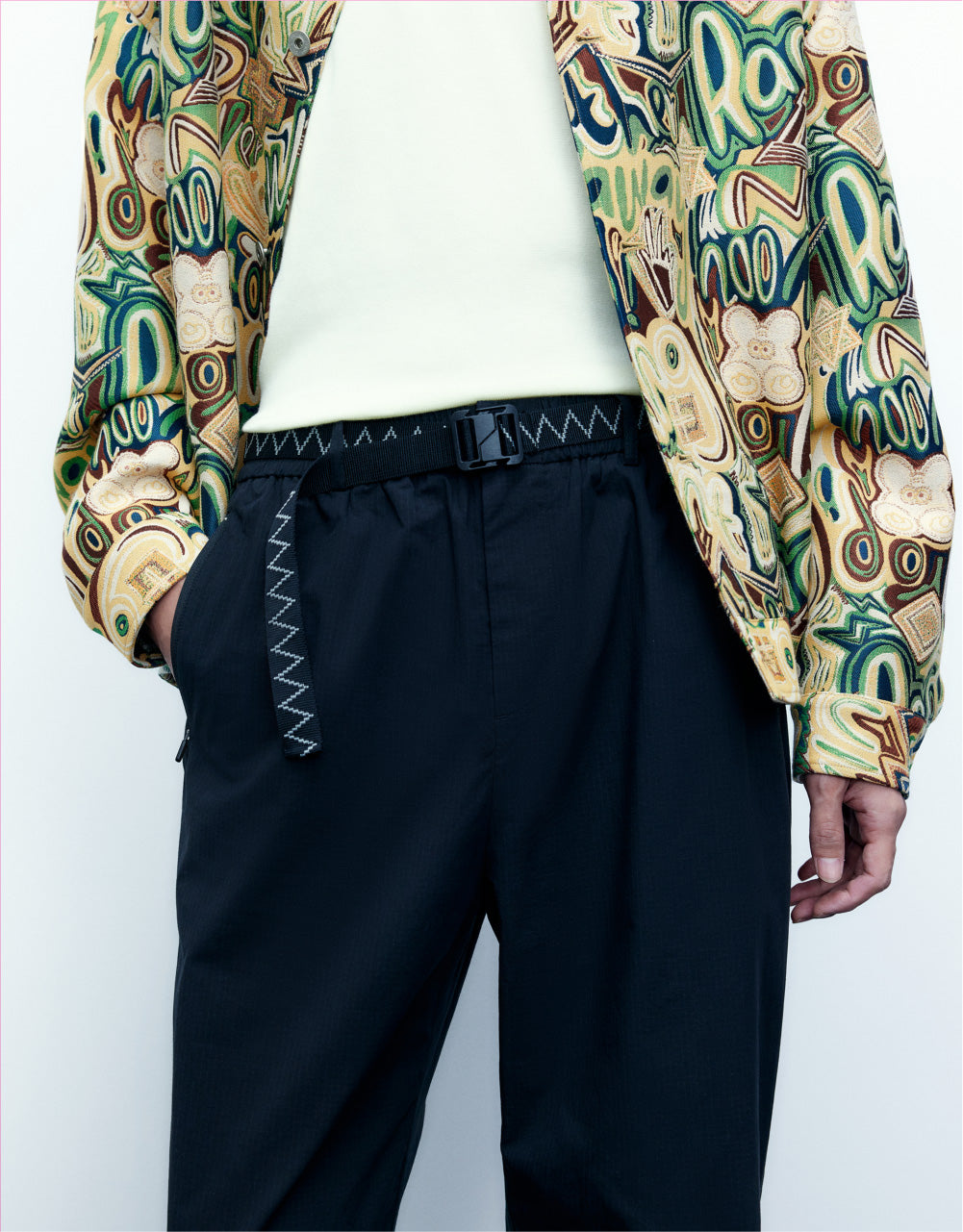 Oversized Jogger Pants With Belt