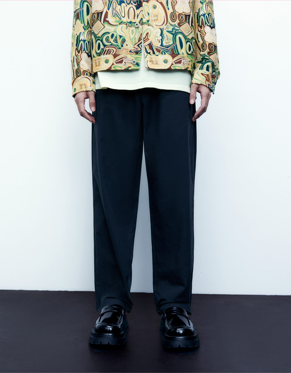 Oversized Jogger Pants With Belt