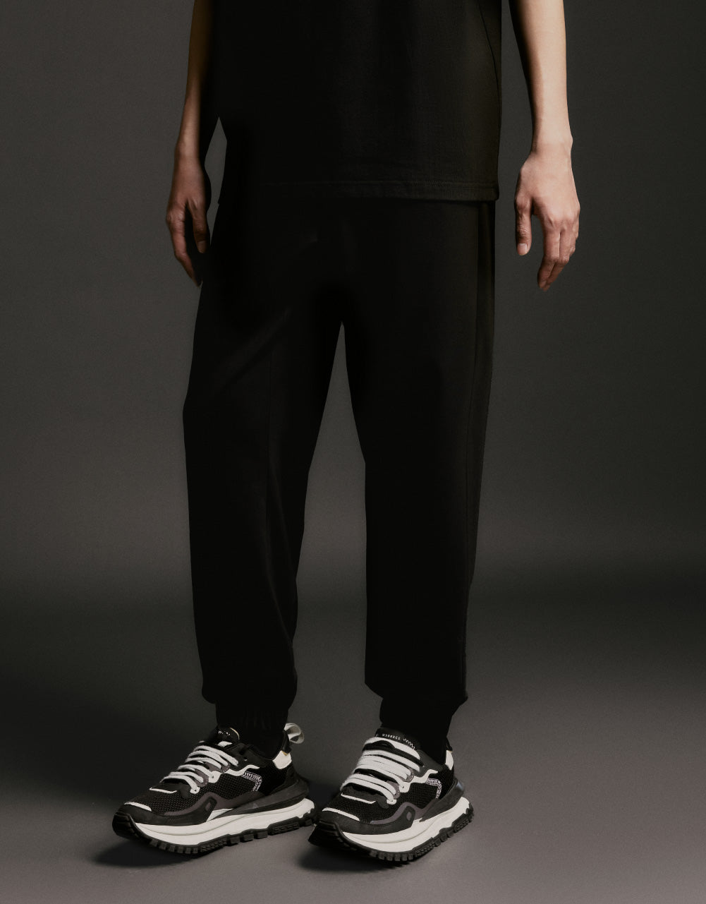 Drawstring Hem Knitted Jogger Pants