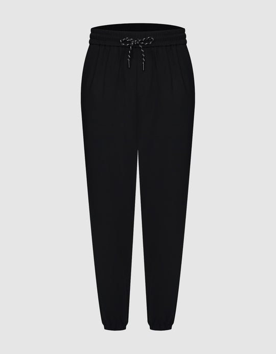 Drawstring Hem Knitted Jogger Pants