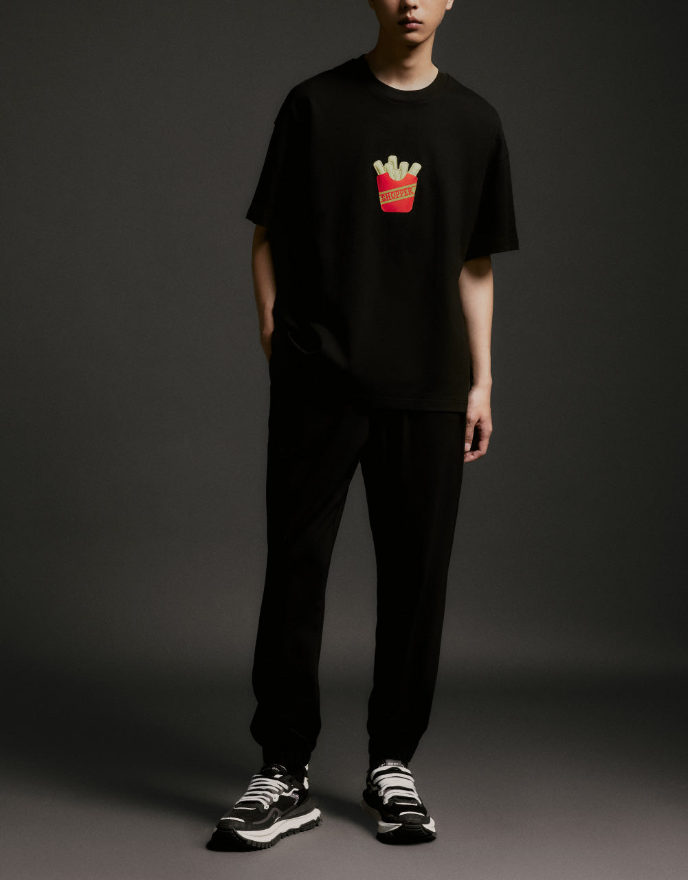 Drawstring Hem Knitted Jogger Pants