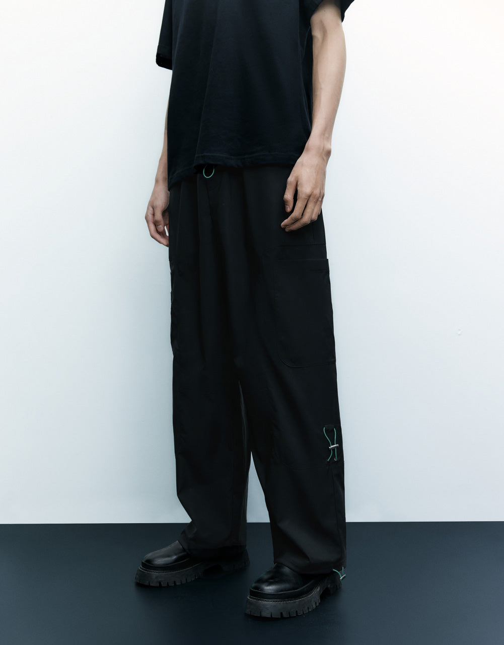 Drawstring Straight Pants