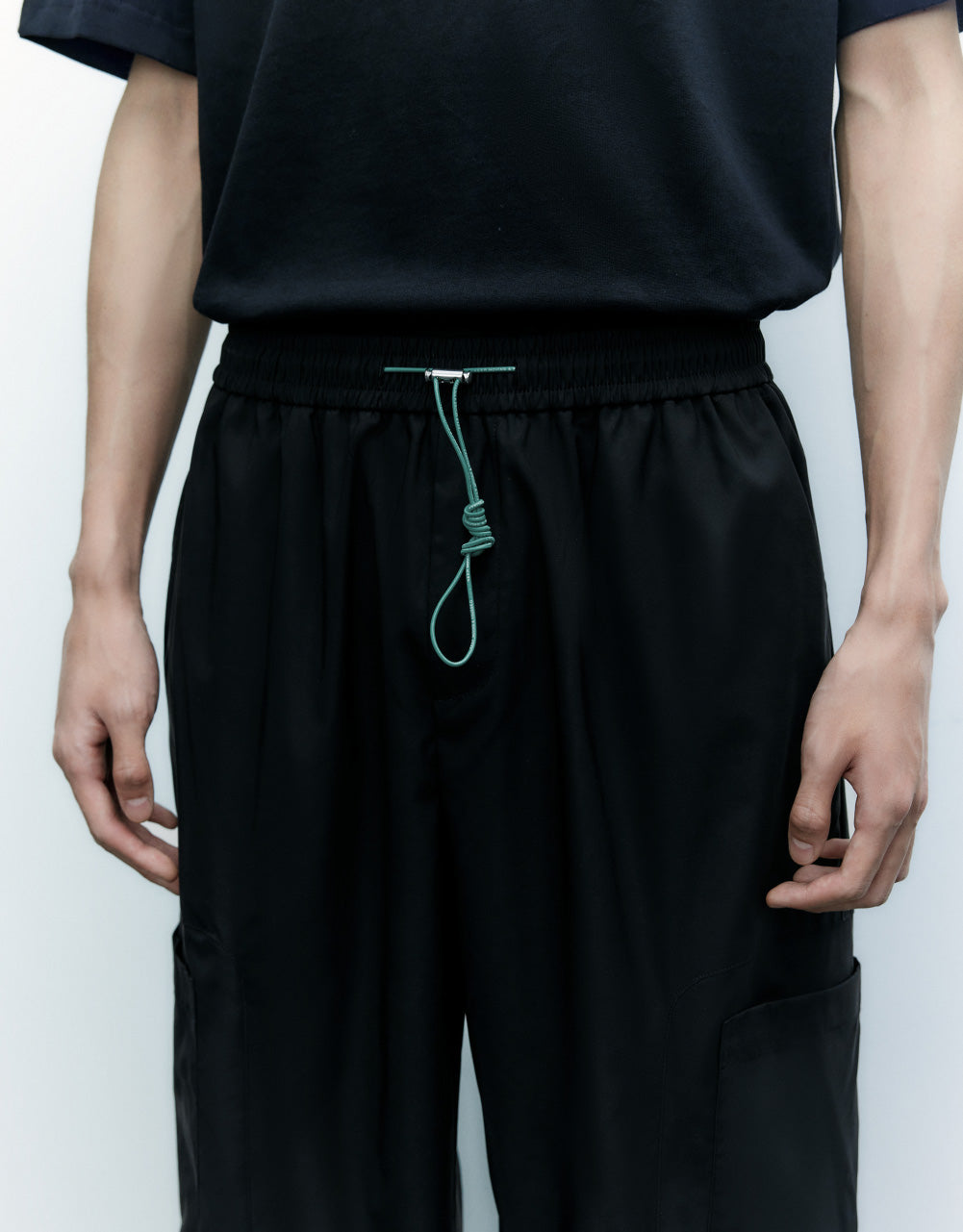 Drawstring Straight Pants