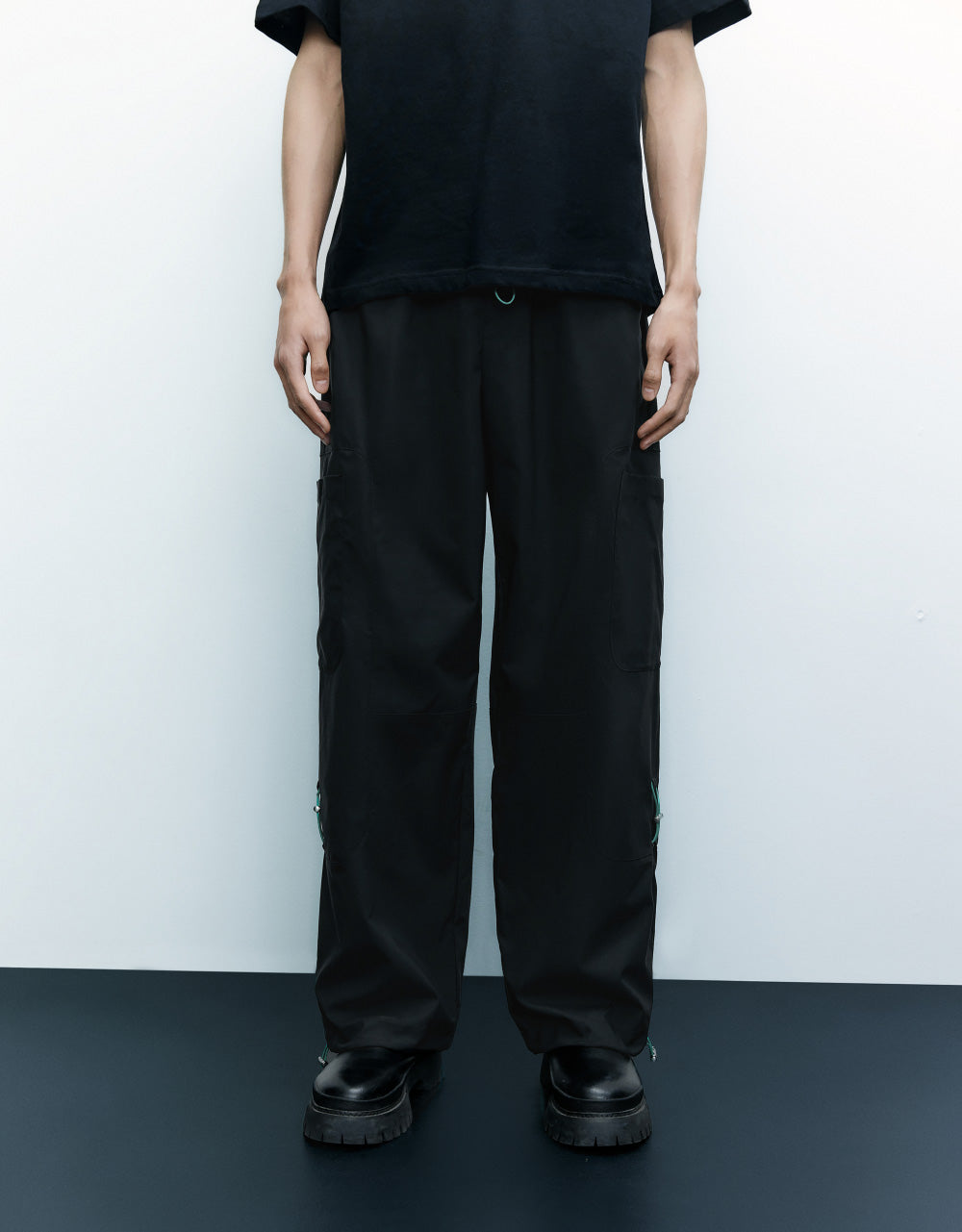 Drawstring Straight Pants