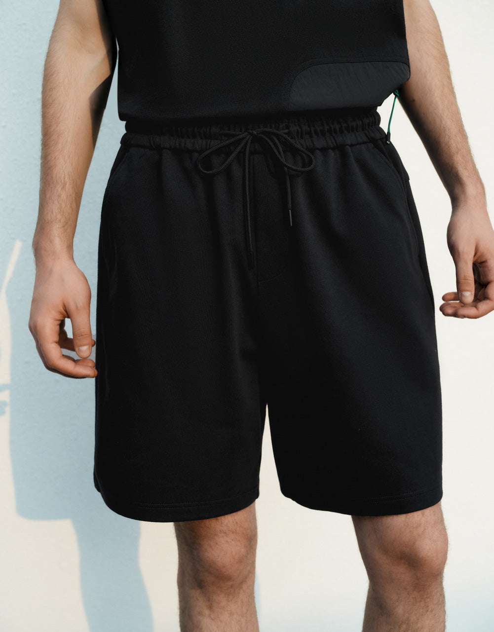 Drawstring Hem Knitted Shorts
