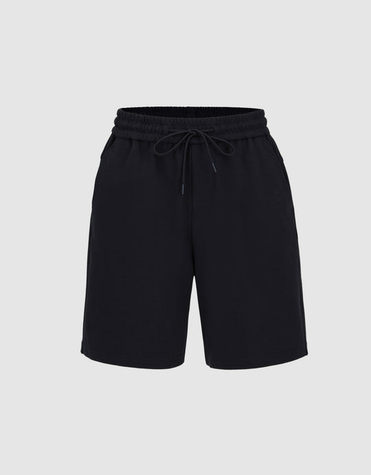 Drawstring Hem Knitted Shorts