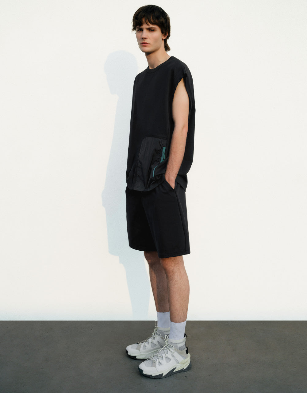 Drawstring Hem Knitted Shorts